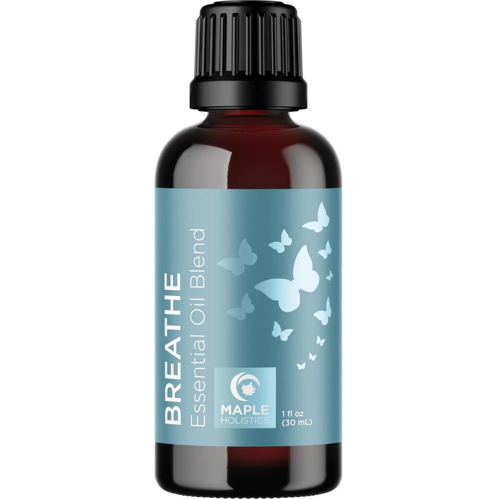 Maple Holistics Breathe travel-size bottle for on-the-go aromatherapy