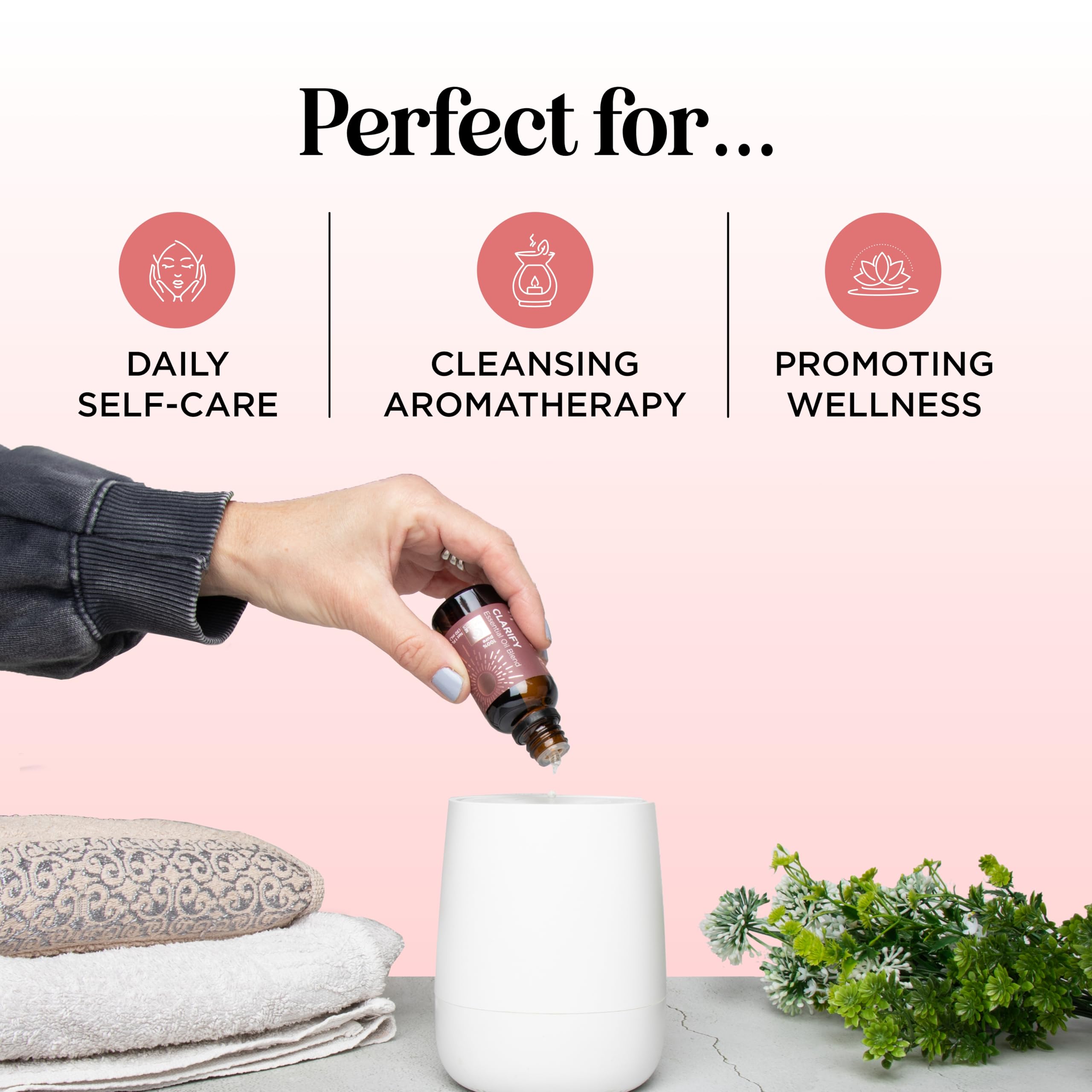 Aroma mentolado de Maple Holistics Clarify para despejar la mente.