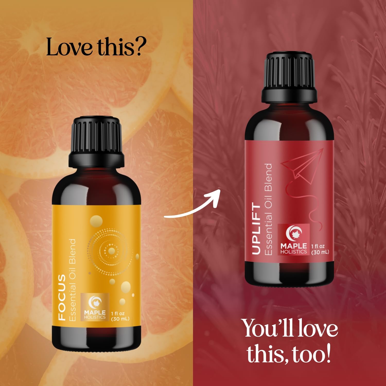 Maple Holistics Focus: aroma duradero para difusor en escritorio