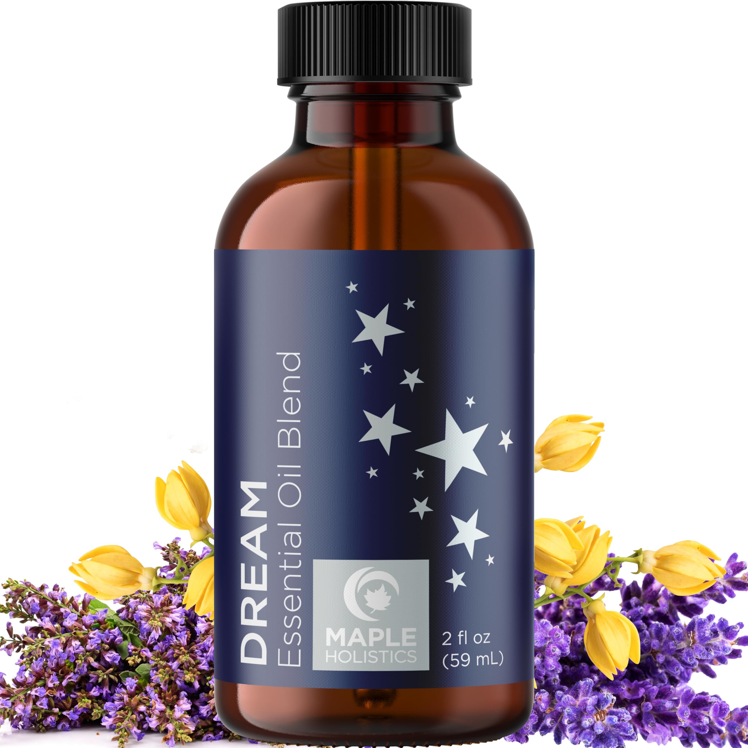 Maple Holistics Dream blend bottle for diffuser enables calming bedtime rituals