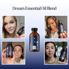 Close-up of Maple Holistics Dream bottle showing lavender and chamomile notes