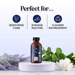 Maple Holistics Dream diffuser mist highlighting relaxing ambiance before sleep