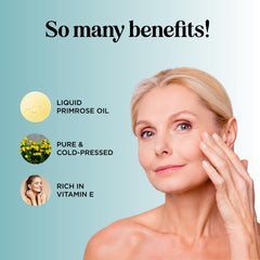 Maple Holistics Evening Primrose Oil ingredients close-up highlighting fatty acids.