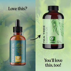 Maple Holistics Evening Primrose Oil on skin offers gentle hydration.