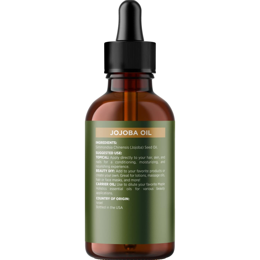 Maple Holistics Jojoba Oil for nails and cuticle care.