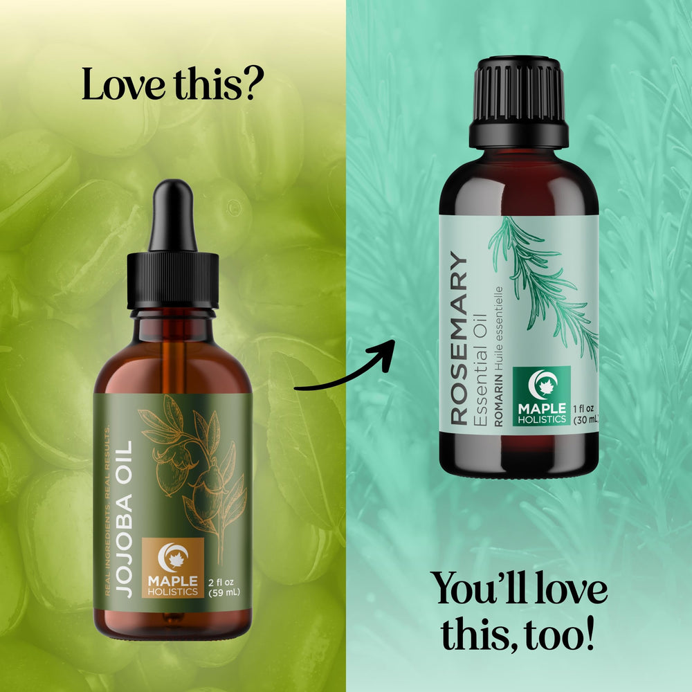 Maple Holistics Jojoba Oil as a dry skin body moisturizer.