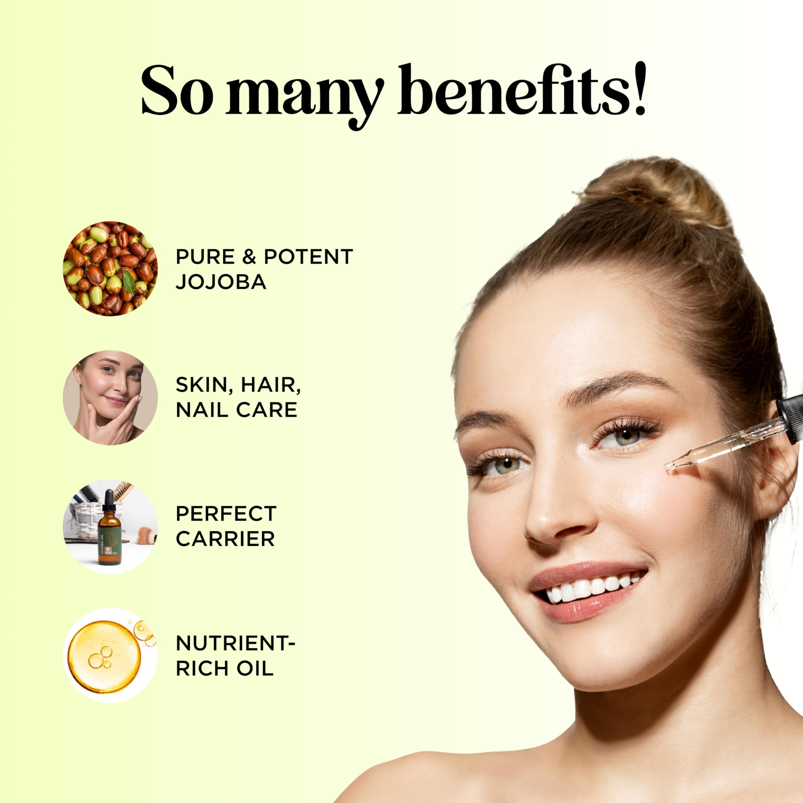 Maple Holistics Jojoba Oil for hair shine and frizz-friendly hydration.