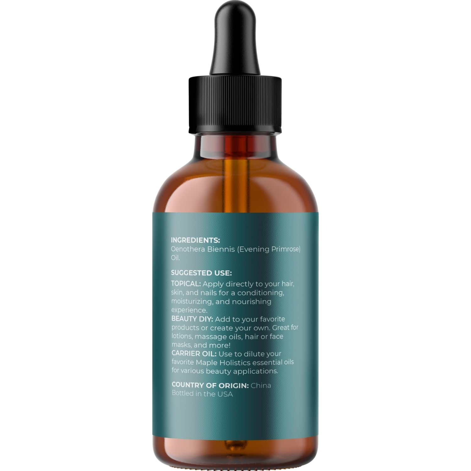 Maple Holistics Primrose hair oil application for smooth, frizz-free hair.