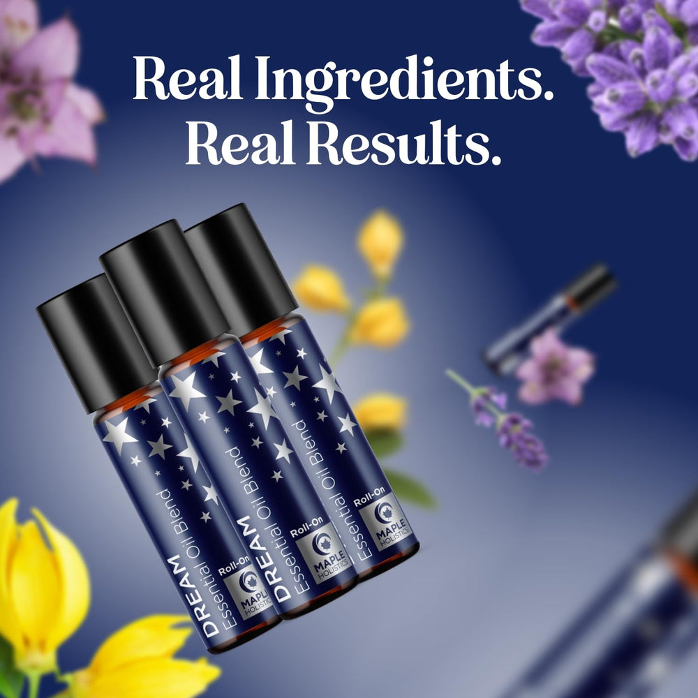 Maple Holistics Sleep Roll-On behind the ear for easy bedtime calm.