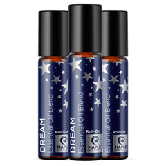 Maple Holistics Sleep Roll-On lavender bottle promotes a calm bedtime routine.