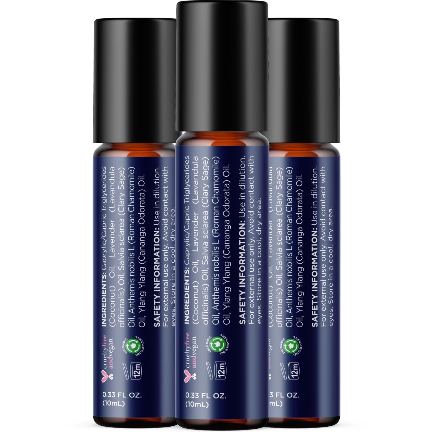 Maple Holistics Sleep Roll-On roman chamomile bottle supports a soothing nightly atmosphere.