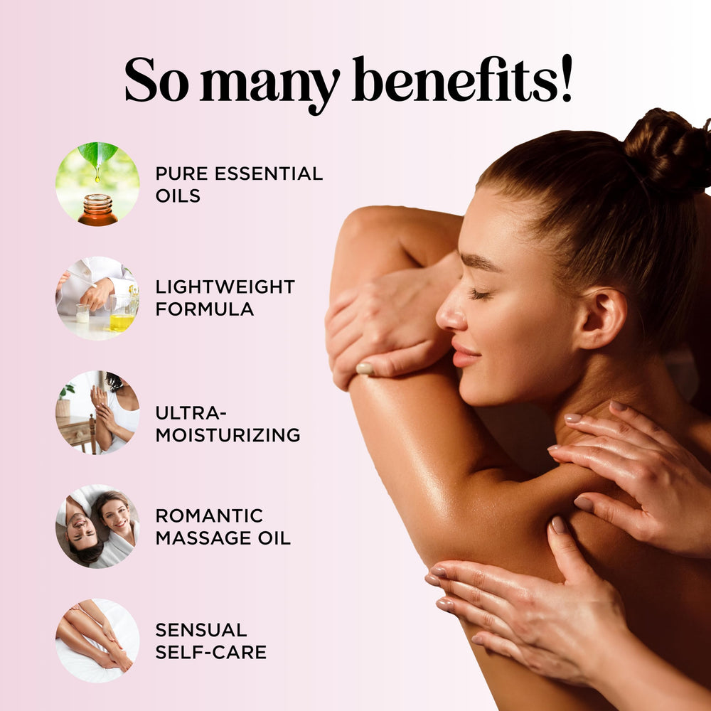 Maple Holistics Tempting Lavender Massage Oil pour demonstrates even coverage for spa-like sessions.