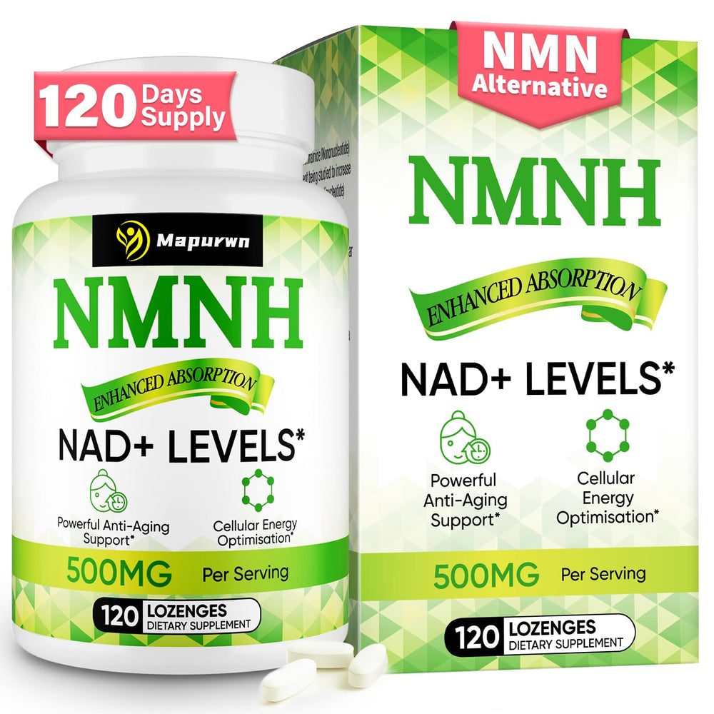 Mapurwn NMNH bottle on shelf showing premium NAD+ support for daily energy