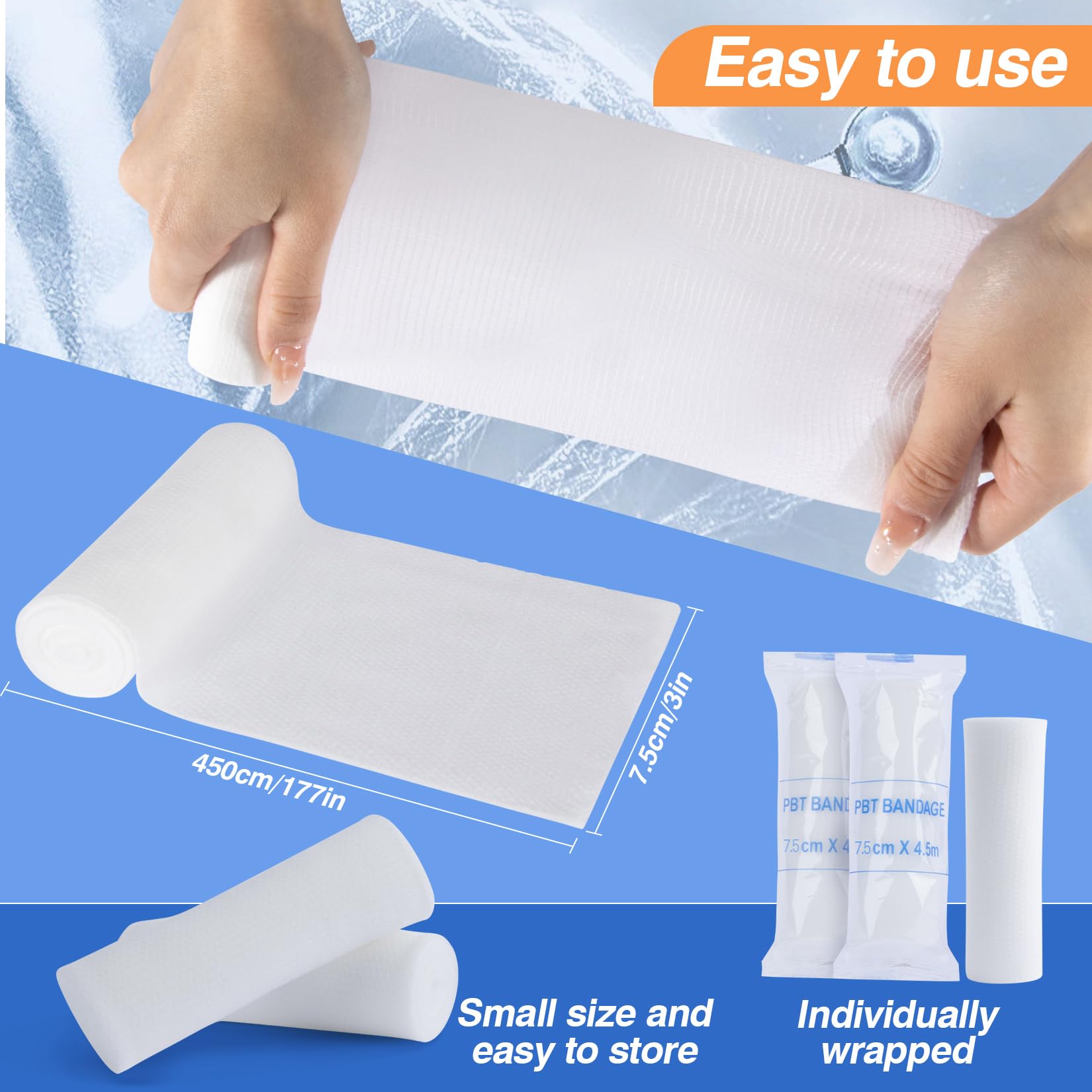MAQIHAN gauze rolls are lightweight and conform to wound contours.