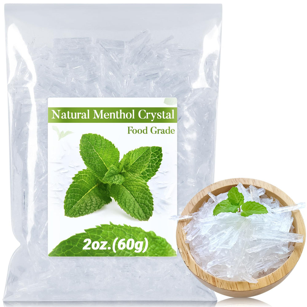 MAQIHAN cristales de mentol 2 oz para aromaterapia y cosmética.