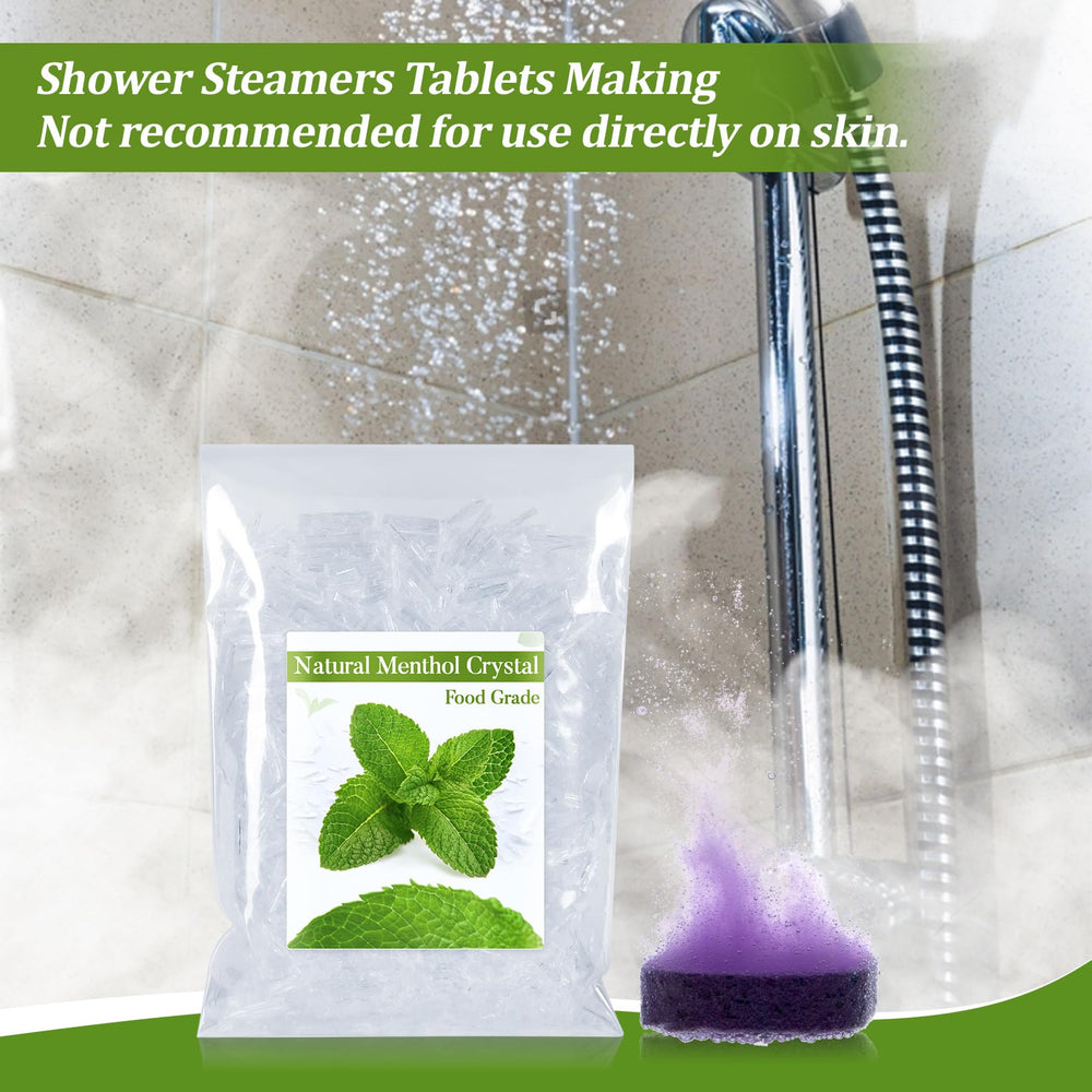 MAQIHAN Menthol Crystal Bulk shown for nasal comfort via minty vapor in hot water.