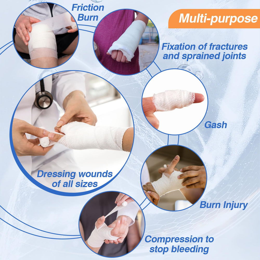 MAQIHAN gauze rolls feature soft cotton yarn for comfortable contact.
