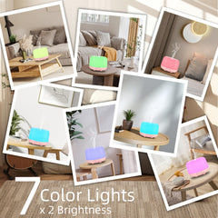 Marchred diffuser with seven-color ambient light for mood-enhancing evenings