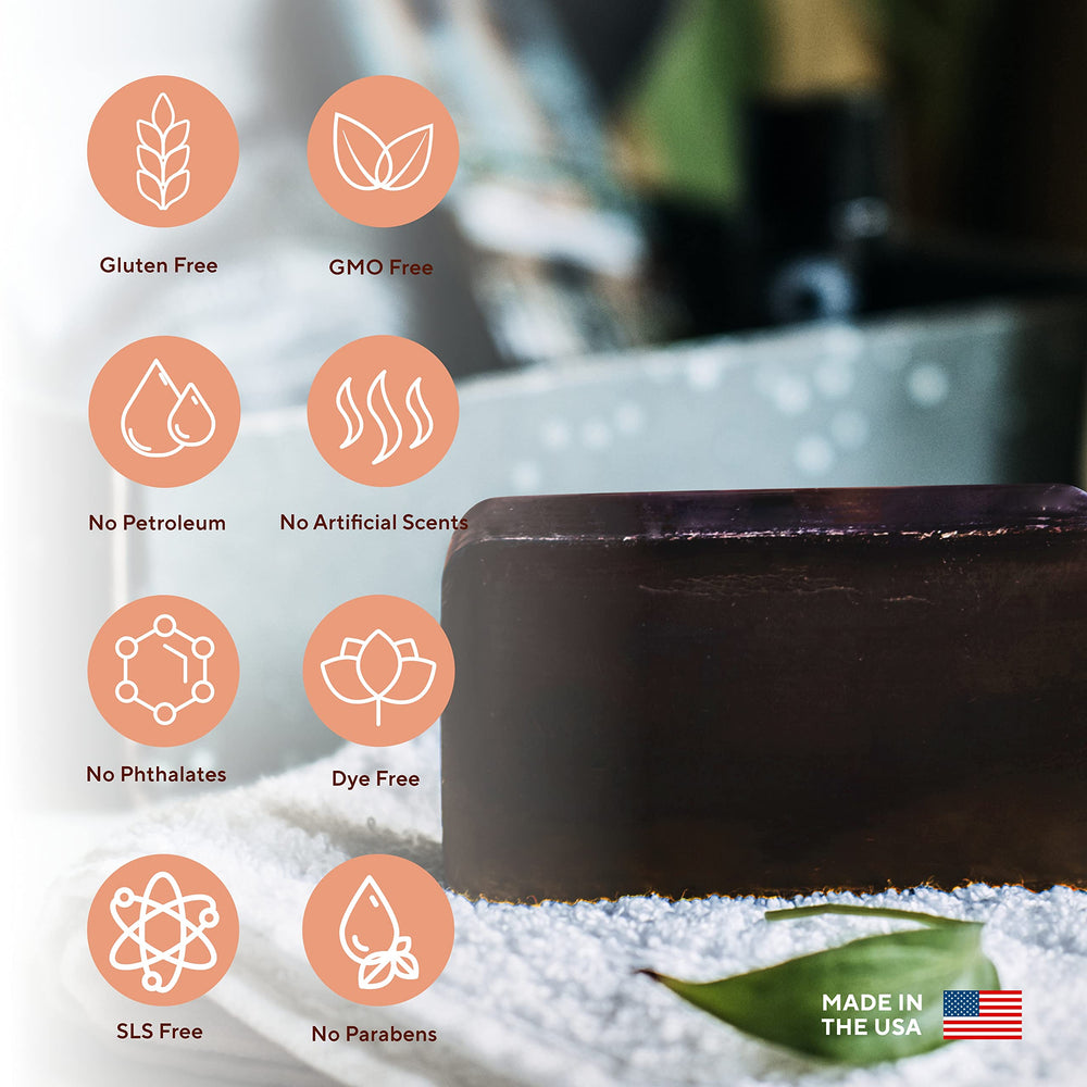 Marie Originals Itch Relief Soap used on face and body for daily gentle care.