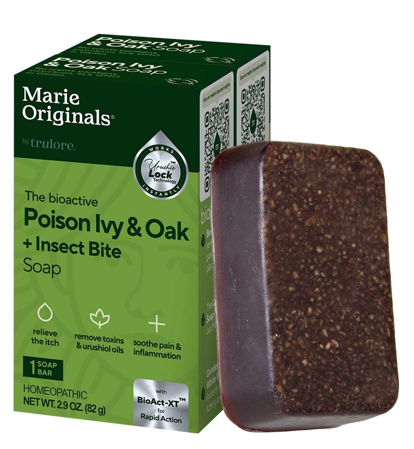 Marie Originals Poison Ivy Bar pack shot highlights a gentle natural relief option