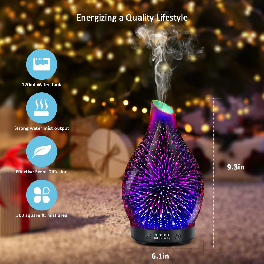 Maromamix diffuser showing four timer options for flexible diffusion