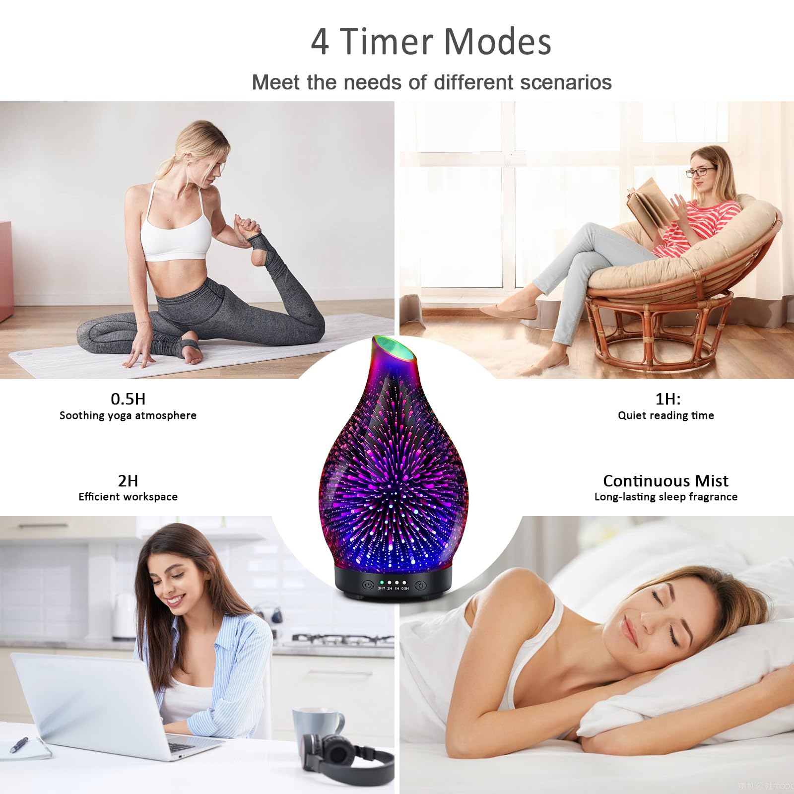 Maromamix diffuser design enhances modern home decor with soft glow