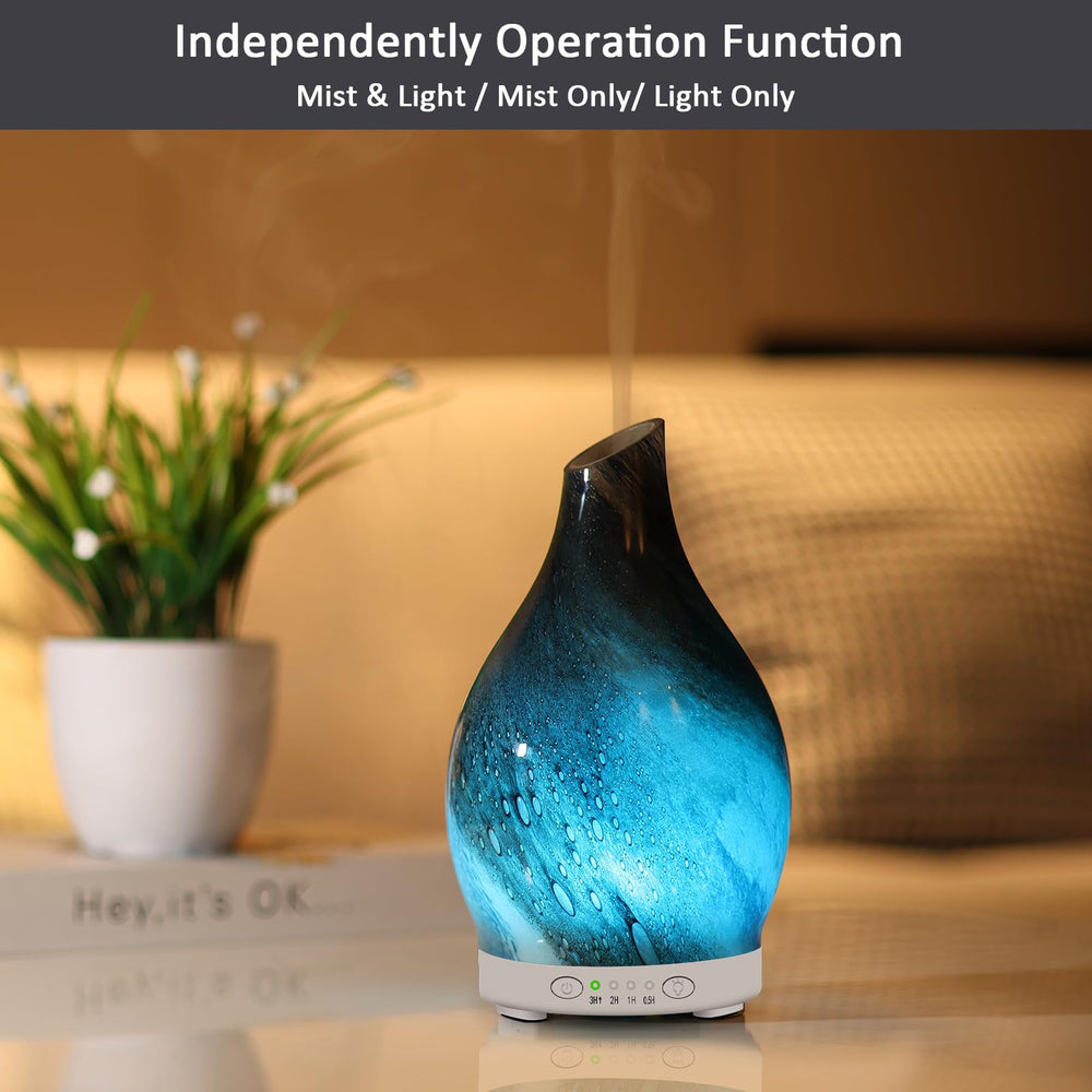 Maromamix diffuser uses ultrasonic quiet operation ideal for work or study.