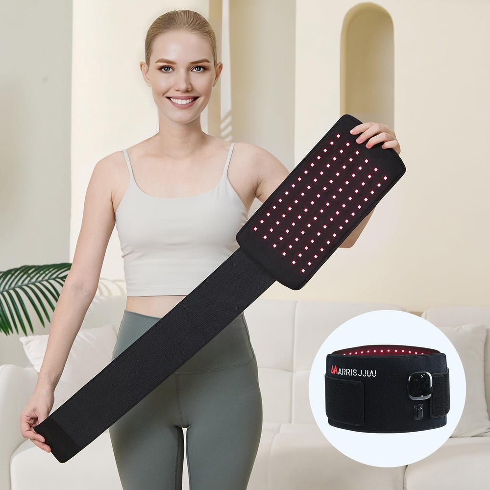 MarrisJjw Belt in use on back and shoulders for targeted comfort.