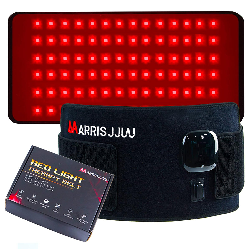 MarrisJjw Rechargeable Red Light Therapy Belt—front view for home use.