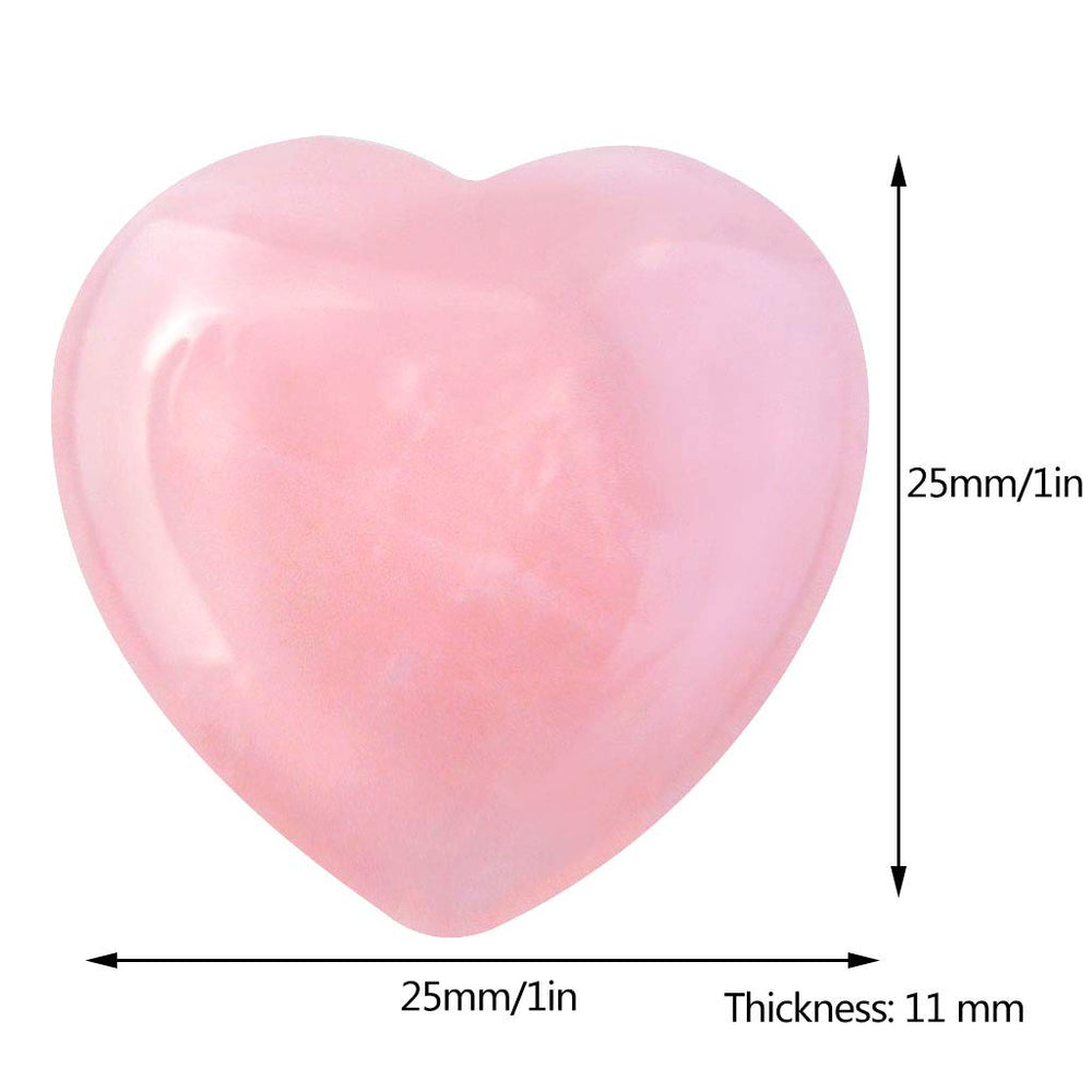 Marrywindix rose crystal heart palm stone provides a comfortable grip for calm focus