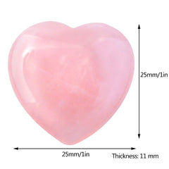 Marrywindix rose crystal heart palm stone provides a comfortable grip for calm focus