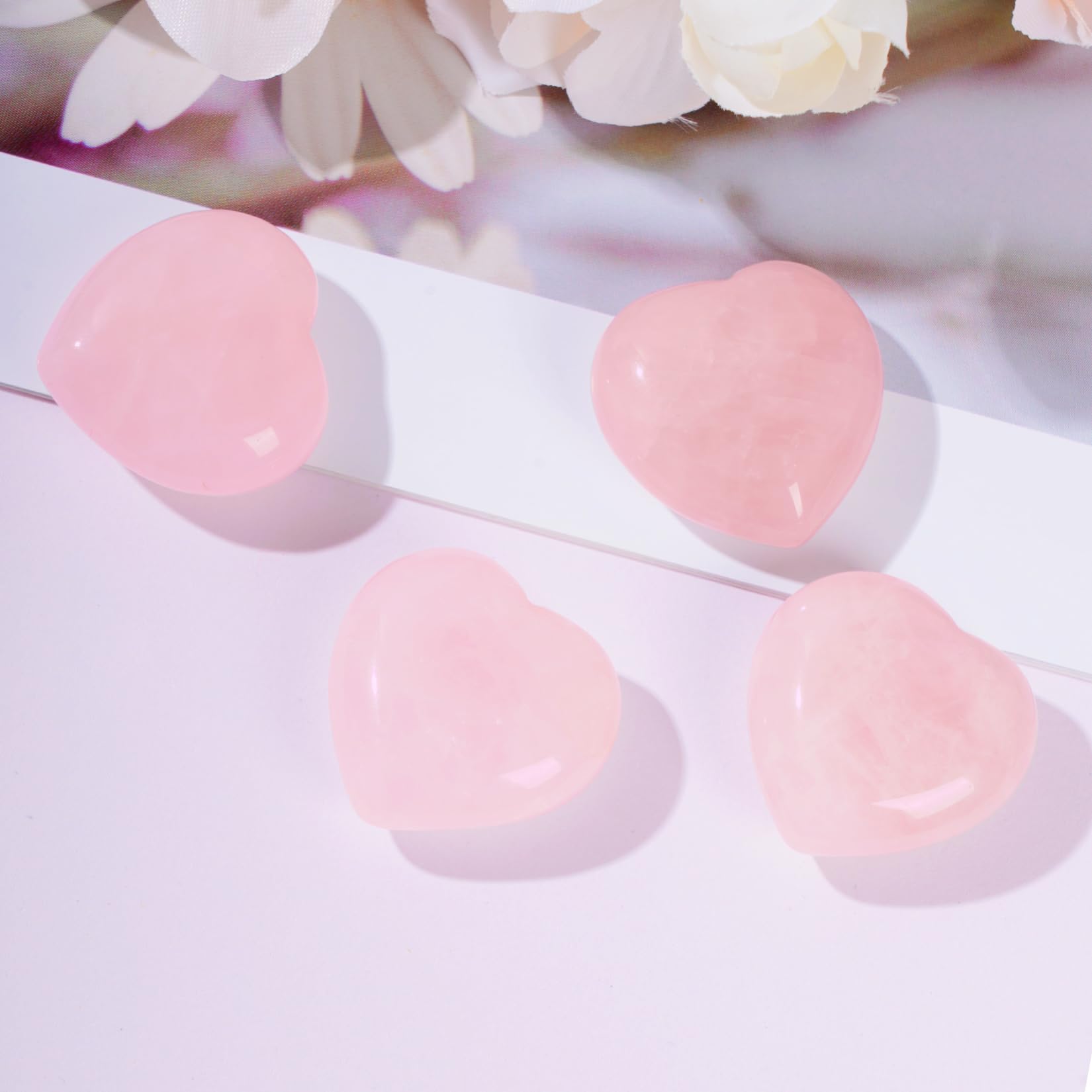Marrywindix rose heart pocket stone serves as a portable mindful reminder.