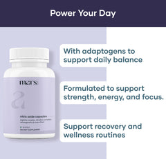 Mars by GHC capsules containing arginine and citrulline for activity support.