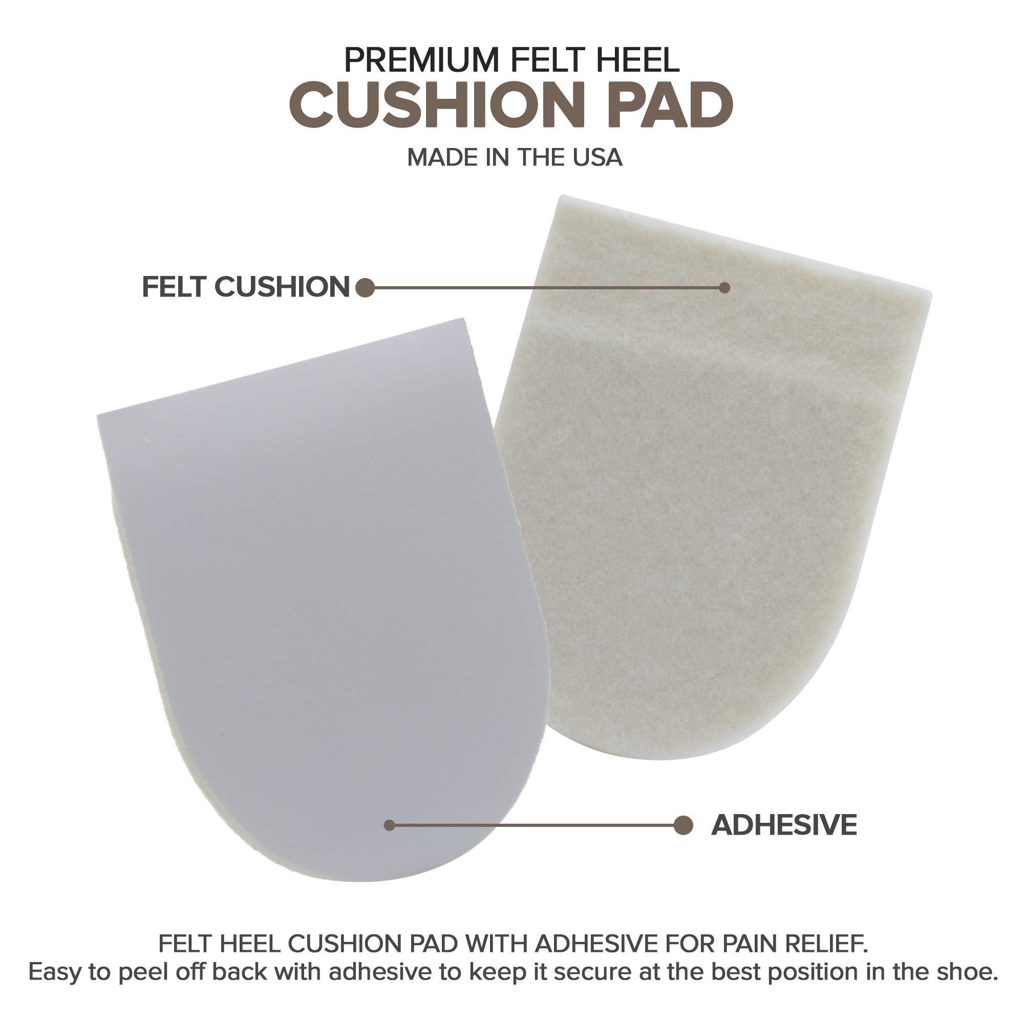 Mars Wellness two heel pads paired packaging, ready for use.