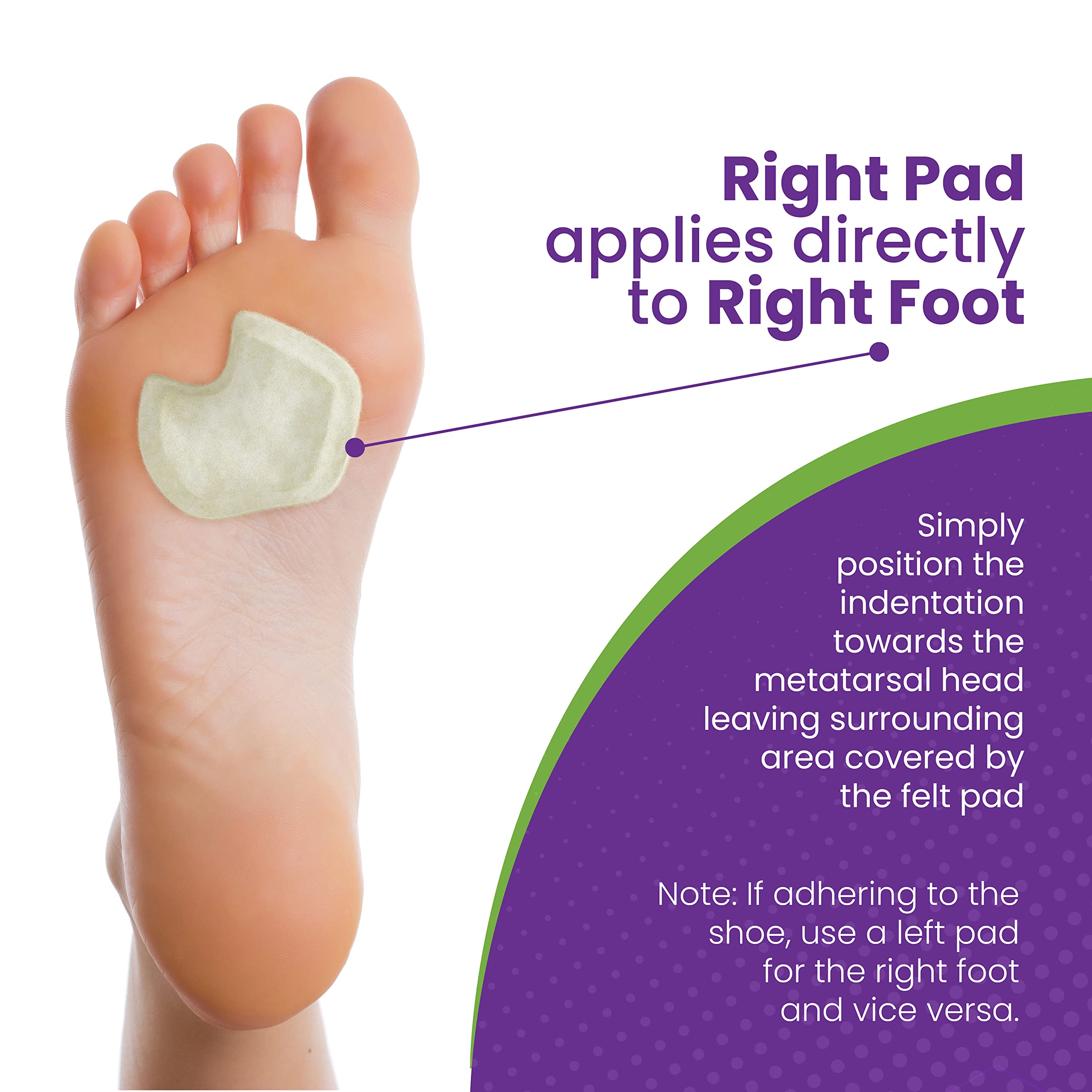 Latex-free, unisex Mars Wellness pads suitable for all footwear