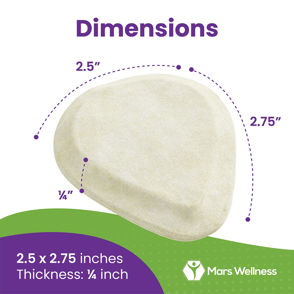 Mars Wellness adhesive-backed metatarsal pad stays in place inside shoes