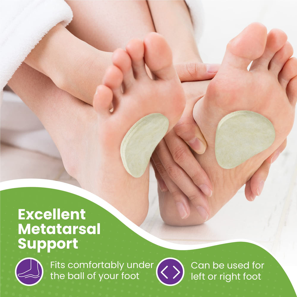 MARS WELLNESS Metatarsal Pad cushion reduces forefoot impact for comfortable steps.