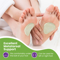 MARS WELLNESS Metatarsal Pad cushion reduces forefoot impact for comfortable steps.