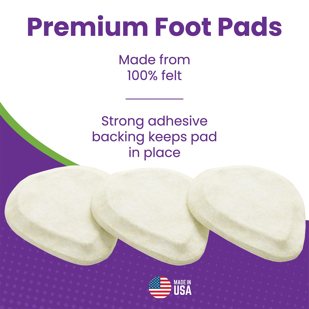 Cut-to-fit Mars Wellness metatarsal pad shown to match shoe shape