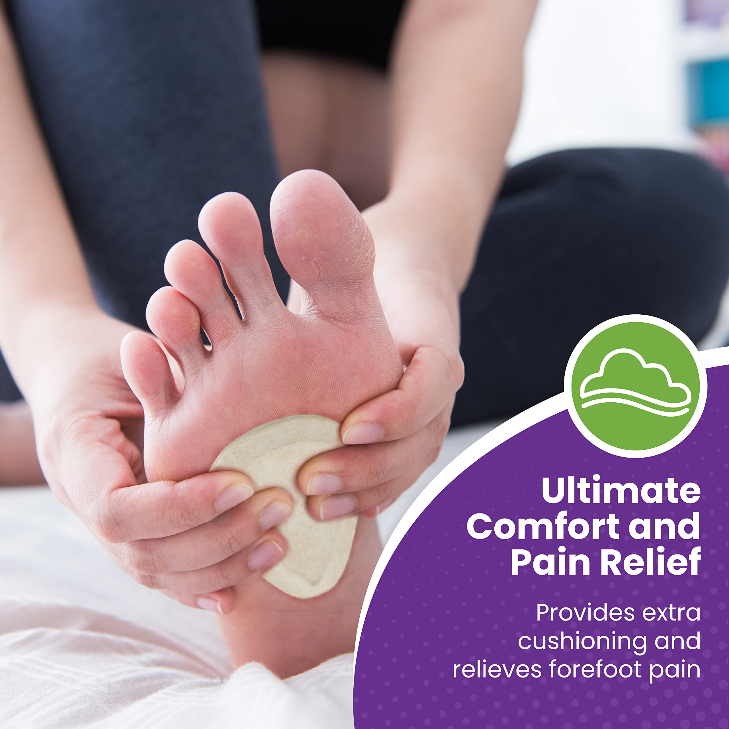 Mars Wellness metatarsal pad in use for ball-of-foot relief