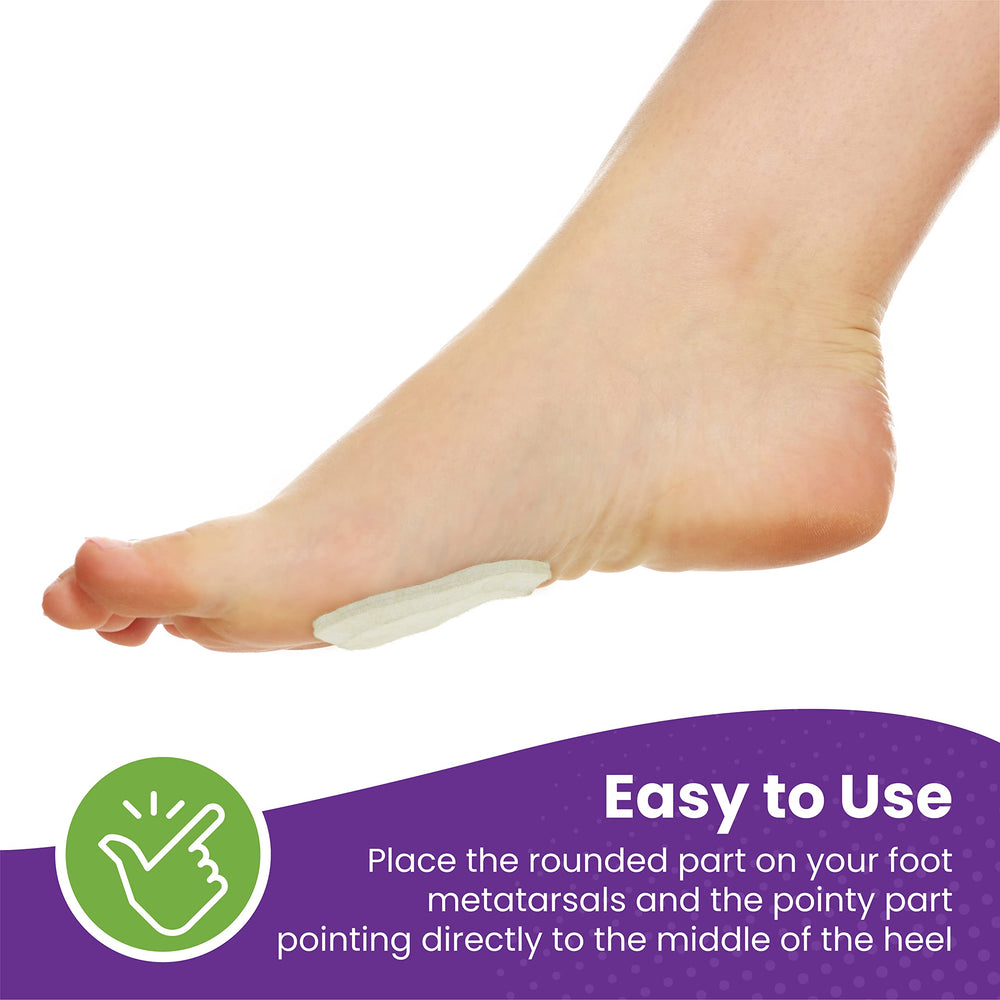 Mars Wellness pad inside shoe example showing secure support