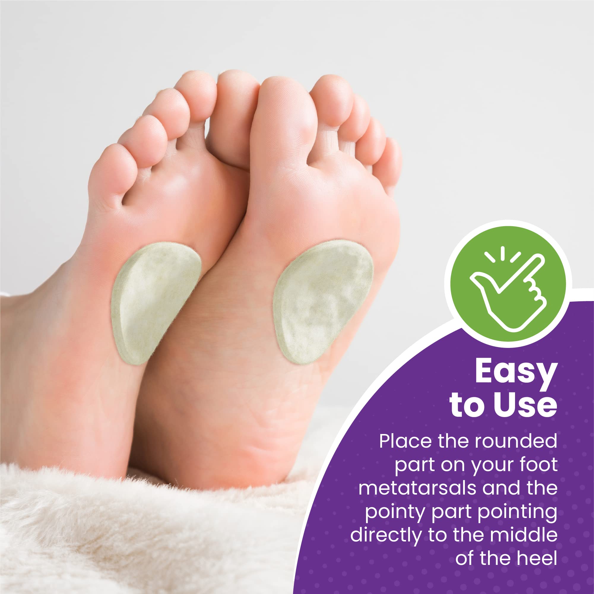 MARS WELLNESS Metatarsal Pad packs of 12 pieces for versatile use.