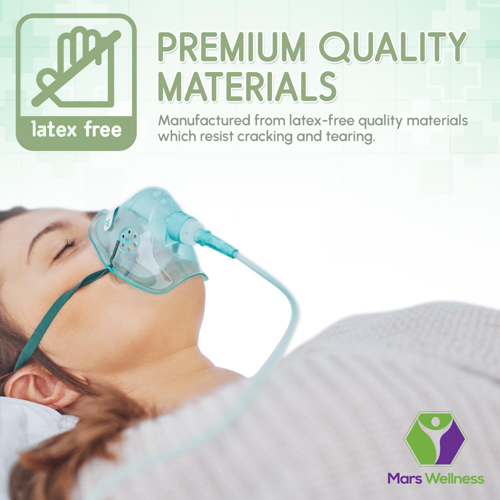 Mars Wellness Oxygen Tubing universal connectors fit major brands.
