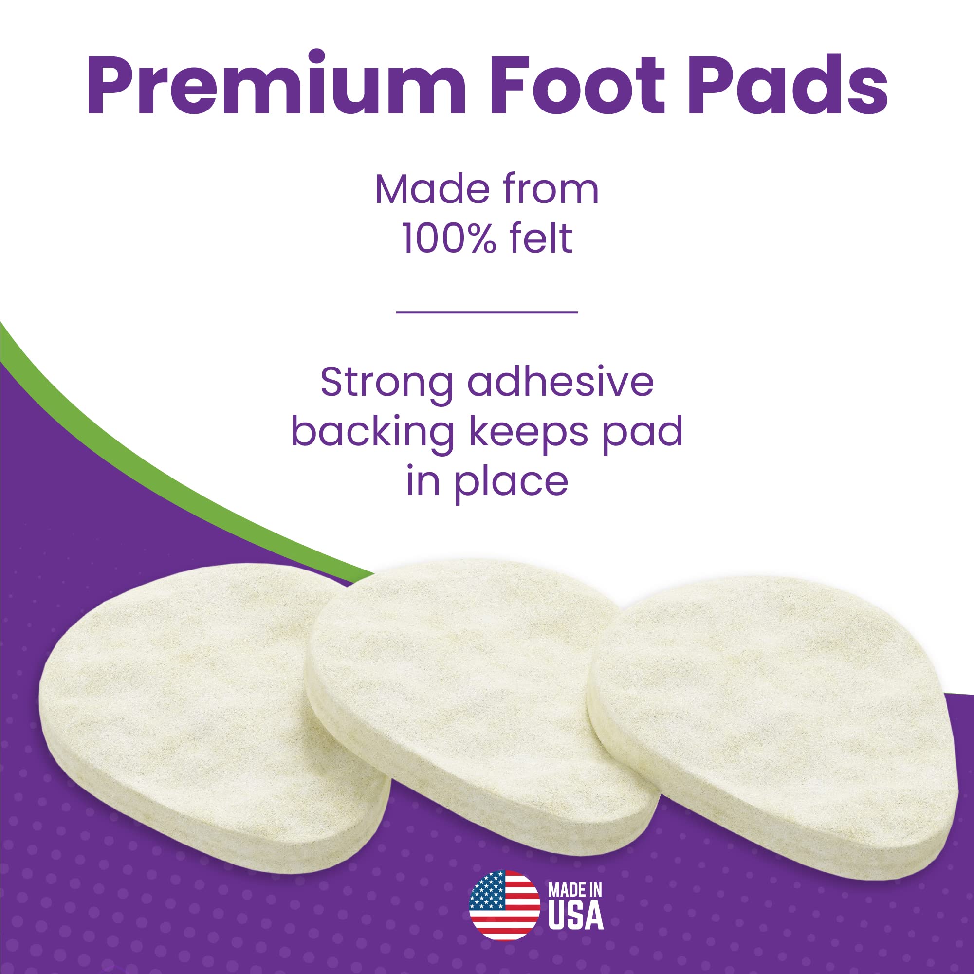 MARS WELLNESS premium felt foot pad adds extra cushioning