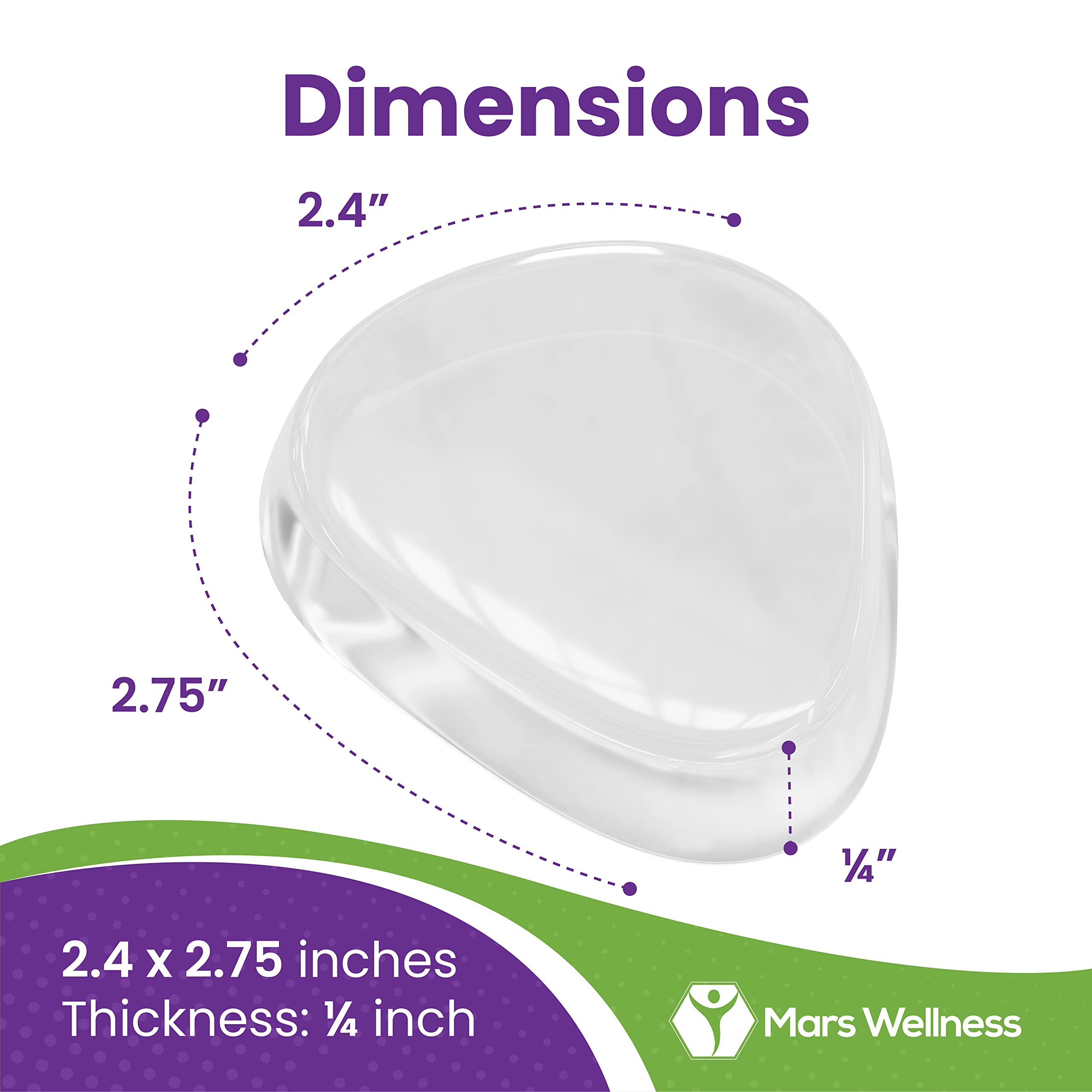 MARS WELLNESS self-stick cushion easy to apply in any shoe type