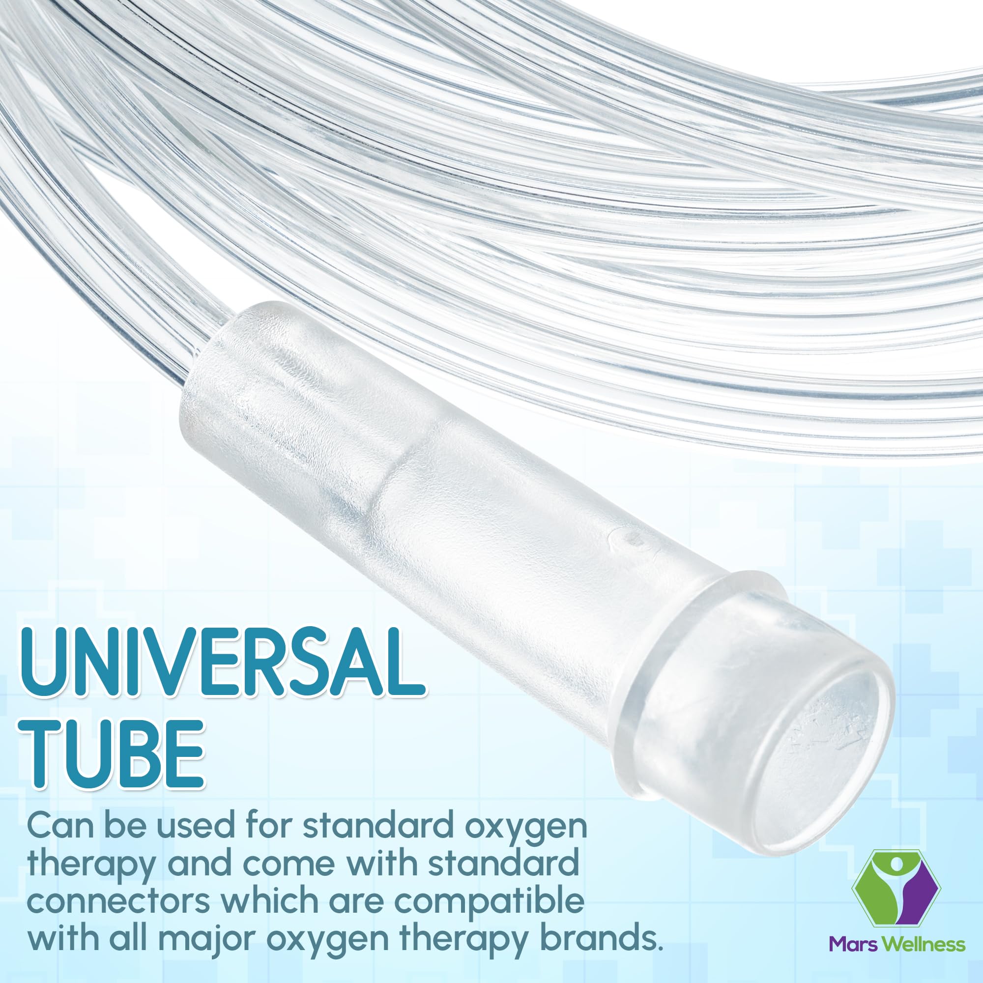 Mars Wellness Sleep-friendly tubing stays straight when uncoiled for easy handling.