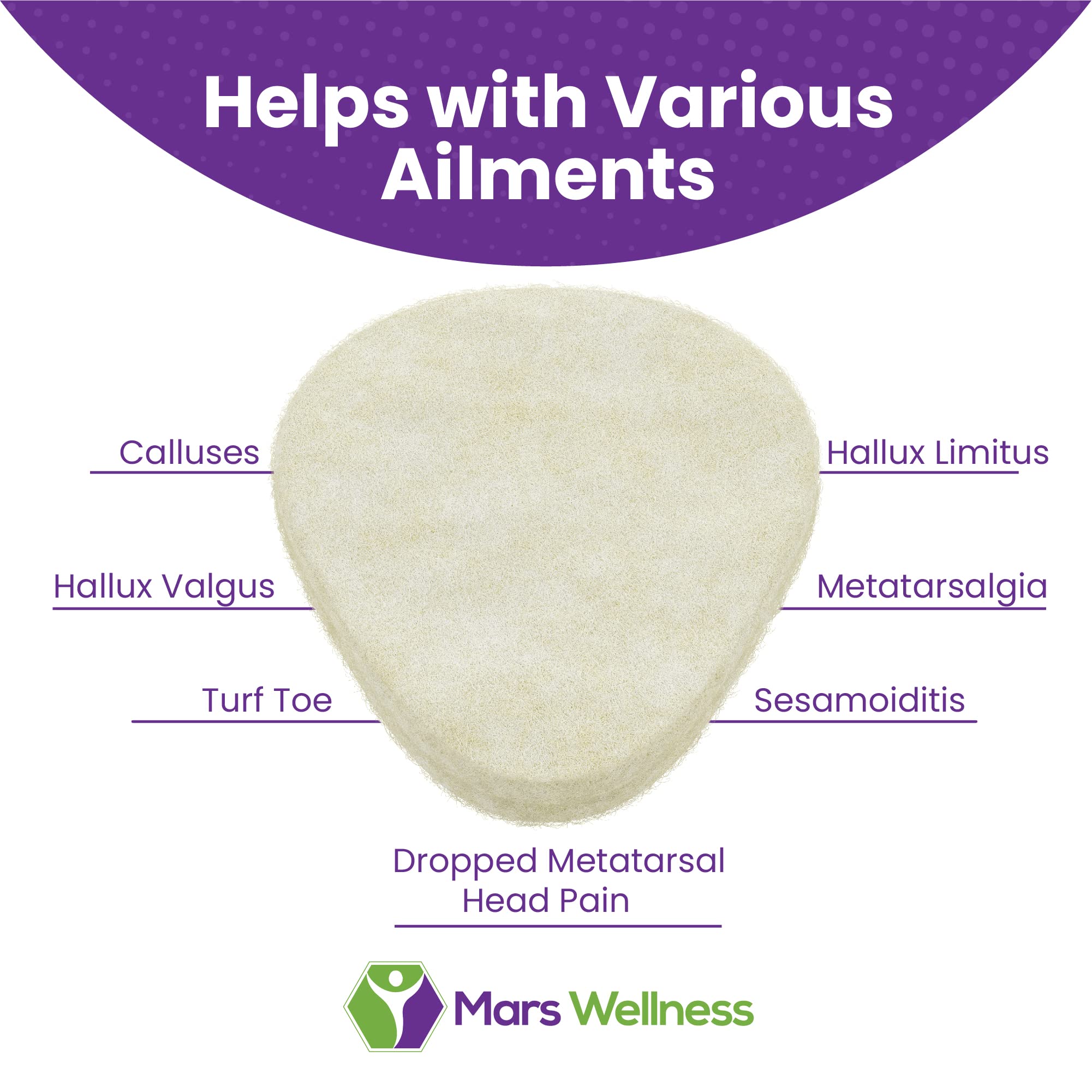 MARS WELLNESS USA-made foot pad crafted in the USA