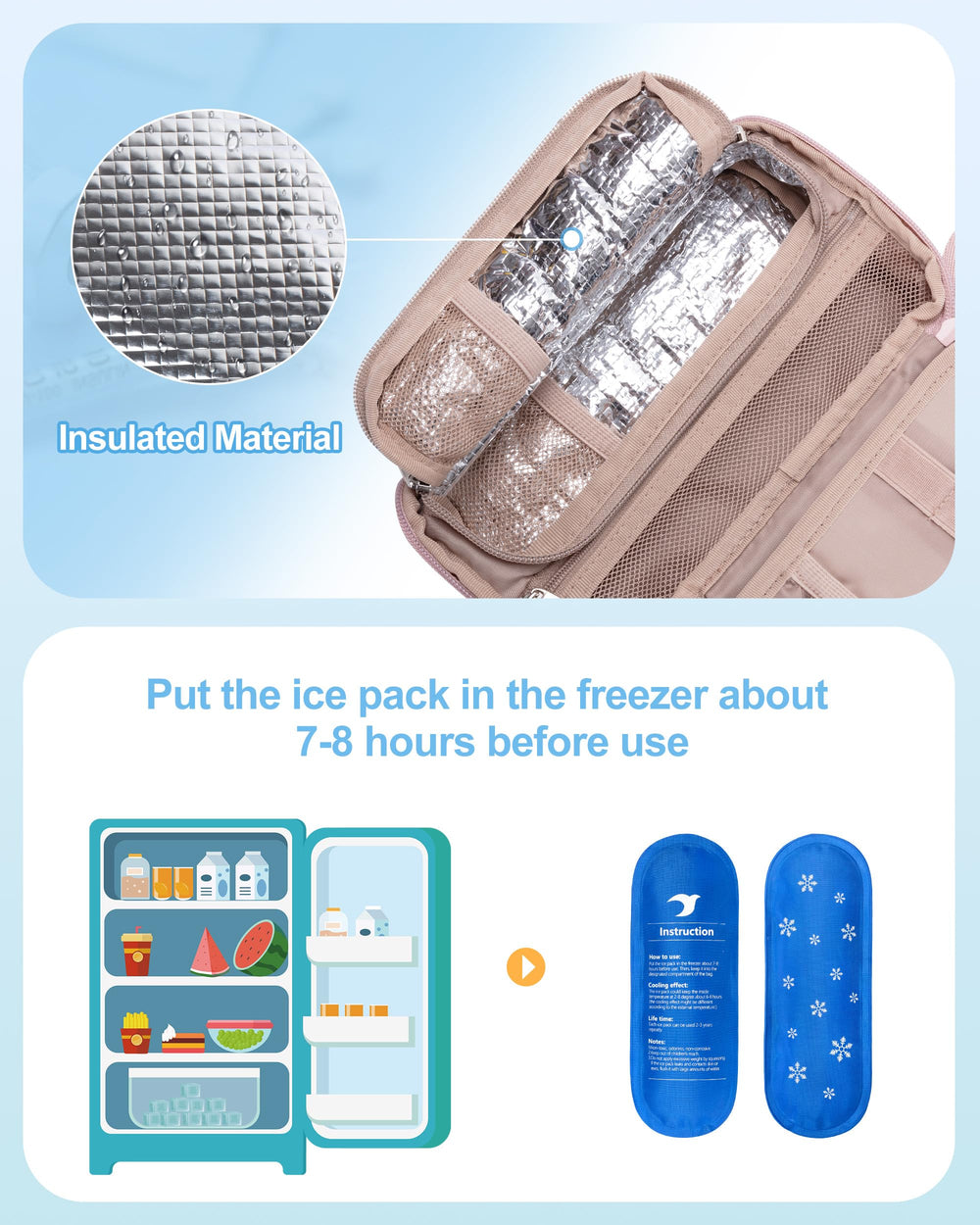 Marscamd travel case soft handle enables easy carrying.
