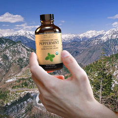 Mary Tylor Naturals peppermint oil with dropper for precise application