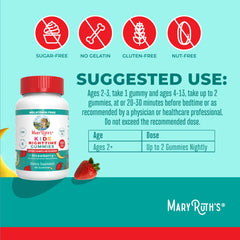 Strawberry flavored sugar-free gummies from MaryRuth Organics